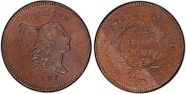 1795 1/2C Lettered Edge MS63BN