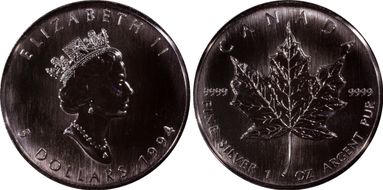 1994 $5 Maple Leaf/Ag MS66