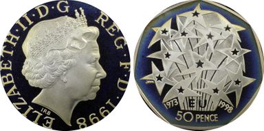 1998 50p S-H9 E.U. PR69DCAM