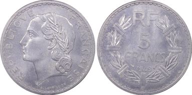 1949-B 5 Fr Gad-766a MS65