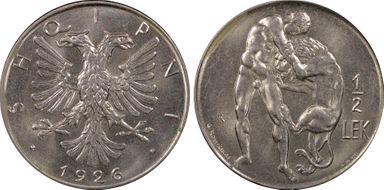 1926-R 1/2 Lek KM-4 MS66