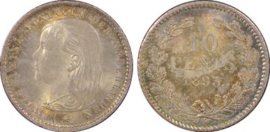 1893 10C KM-116  Ag MS67