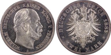 1883-A 2 Mk MS64+