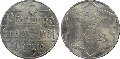 1923 10 Pfg MS65