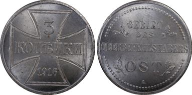 1916-A 3 Kop Military Coinage J-603 MS65