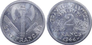 1944-B 2 Fr Gad-536 F-270 MS64