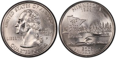2005-P 25C Minnesota DDR-029 MS65