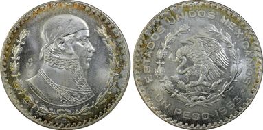 1963-Mo Peso KM-459 MS66