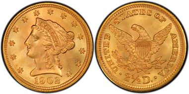 1902 $2.50 MS67