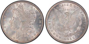 1878 8TF $1 VAM 2 Lines in LIB MS62