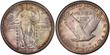 1918-S 25C MS64FH
