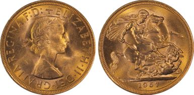 1957 Sov S-4124 St. George MS64+