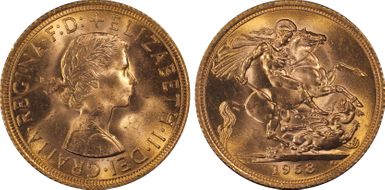 1958 Sov S-4125 St. George MS64+