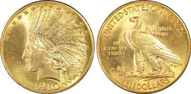 1910 $10 MS63