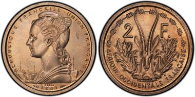 1948 P2 Fr Lec-9 Essai Cu-Ni SP65