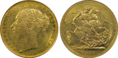 1882-S Sov S-3858E St. George MS63