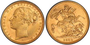 1883-M Sov St. George MS62+