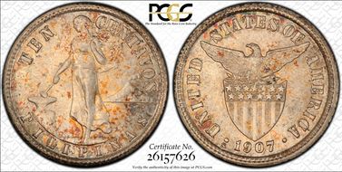 1907-S/S 10C Allen-8.02a MS63