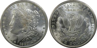 1890-O $1 MS64+ 
