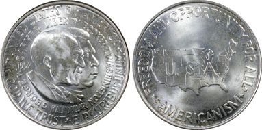 1952 50C Washington-Carver MS65+