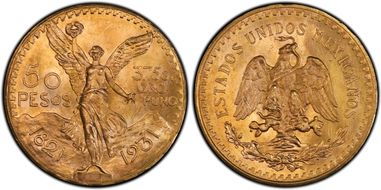 1931 50 Peso KM-481  Au MS65