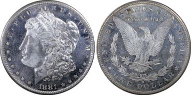 1881-S $1 MS64PL