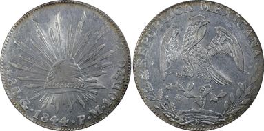 1844-Go PM 8 R Go27 AU58