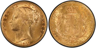 1877-S Sov S-3855 Shield MS62