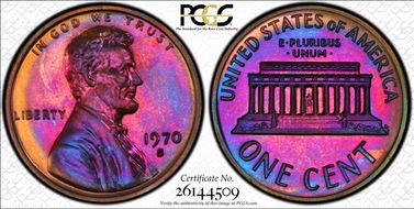 1970-S 1C Large Date PR66BN