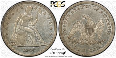 1840 $1 XF45