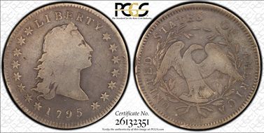 1795 $1 Flowing Hair, BB-23 VG8