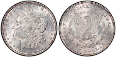1878 7/8TF $1 Strong, VAM 38, 7/5 MS61
