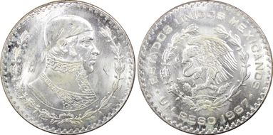 1967-Mo Peso KM-459 MS66