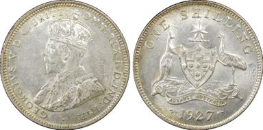 1927(m) Shil KM-26  Ag MS61