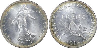 1916 1 Fr Gad-467 F-217 MS65