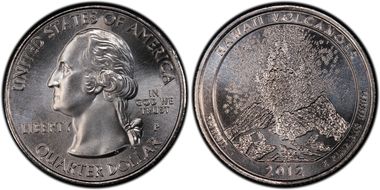 2012-P 25C Hawaii Volcanoes NP MS68