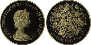 1977 G$100 Silver Jubilee PR69DCAM
