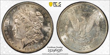 1879-S $1 VAM 46, Rev. of '78 MS64