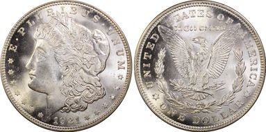1921 $1 Morgan MS66+