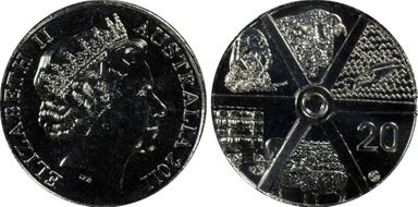 2011 20C Australian Wool MS67