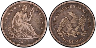 1839 50C No Drapery F15