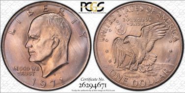 1971-D $1 MS67