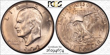 1972-D $1 MS66