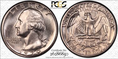 1970-D 25C DDR FS-801 MS65