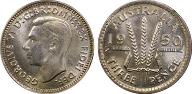 1950(m) 3D KM-44  Ag MS65