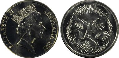 1987 5C Low Echidna MS66