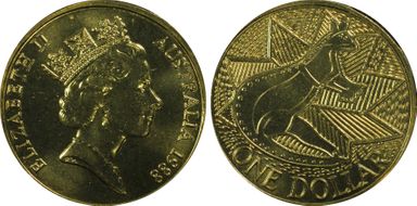 1988 $1 Aboriginal Art MS67