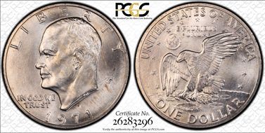 1971-S/S $1 Silver RPM FS-501 MS66