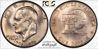 1976-D $1 Type 1 MS66