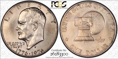 1976-S $1 Silver MS68